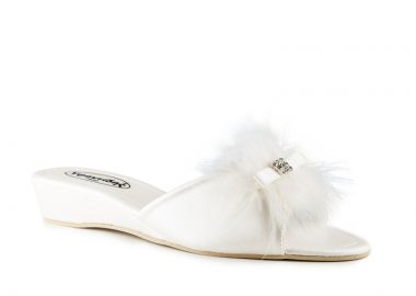 Νυφικές Παντόφλες | Σατέν | Υφαντίδης | 101238 | Εκρού - Υφαντίδης - 